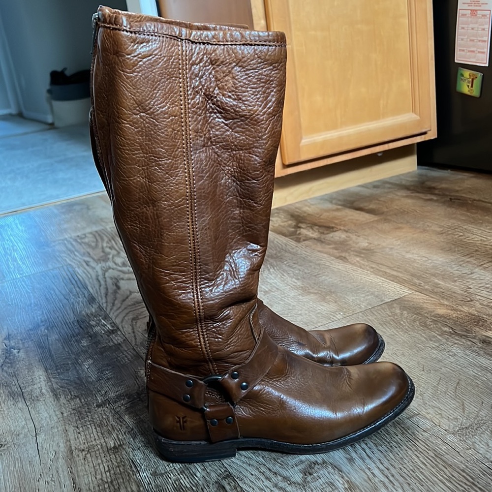Frye Harness Riding Boots - Picture 2 of 4